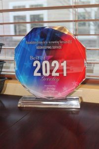 2021 Best Accounting Services of Greeley award